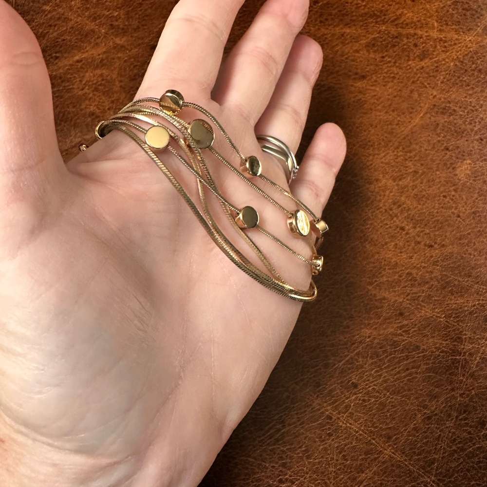 Gold-Tone multi strand Bracelet
